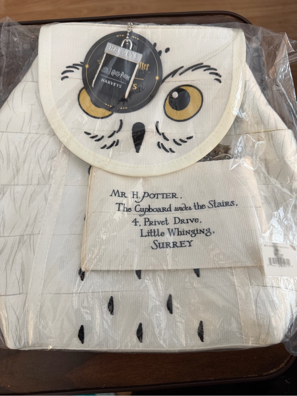 Harveys Harry Potter Hedwig Backpack new sealed